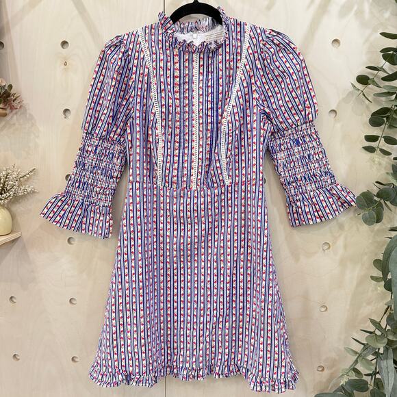 LAURA ASHLEY & URBAN OUTFITTERS Exclusive Maisy Mock Neck Mini Dress Size Small - Picture 12 of 12